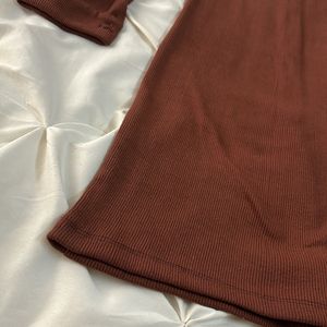 Brown Sweater Dress