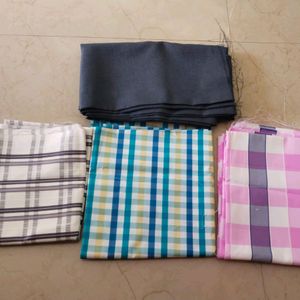 3 Shirt And 1 Pant Material For Men