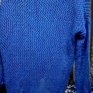 🆕🧶 138. Crochet Blue Top 🆕