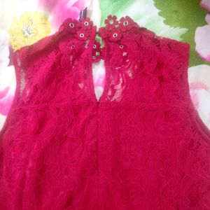 Red lace hot Dress