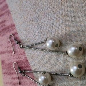 Pearl Long Earing For Girl