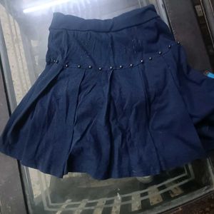 Navy Blue Divider Skirt For 5-6 Years Girl