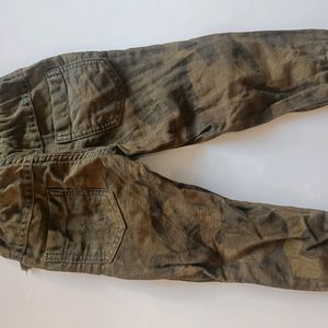 Baby Boy Joggers In Military Print