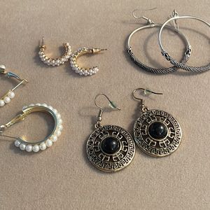 Earrings And jhumkas (Combo Of 4)