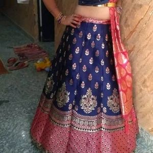 Beautiful Art Silk Lehnga Choli On Sale