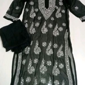 Chicken Kari Kurti With Peticoat