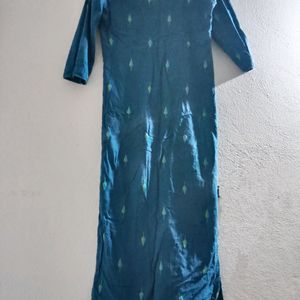 Blue Colour Cotton Dress