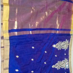 Gold Pallu Double Shade New  Saree