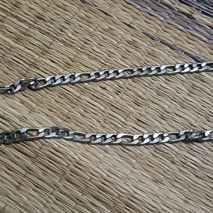 Mens Rugged Two Silver Chain