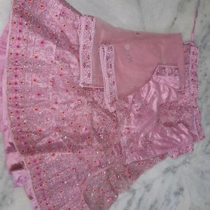 Bridal Pink Heavy Work Lehanga