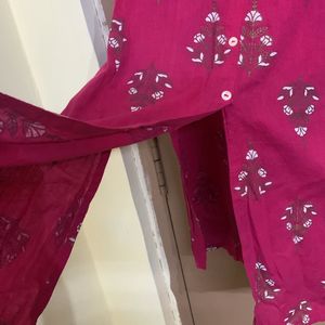 Rose Colour Kurta