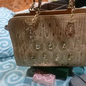 Golden Hand Bag