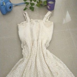 Aesthetic White Summer Dress