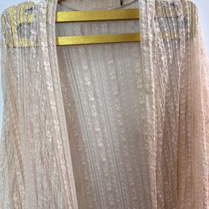 Mesh Peach Shrug