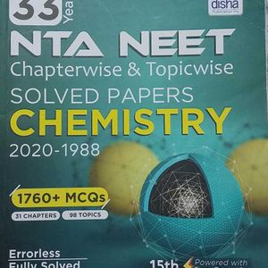 33 Years NTA NEET TOPICWISE CHEMISTRY MCQ BOOK