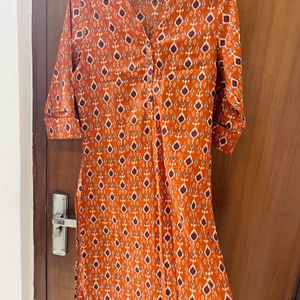 New Condition Orange Kurta