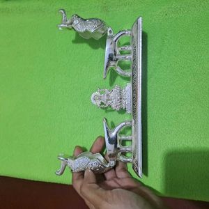 Metal Gajalakshmi Kumkum Stand