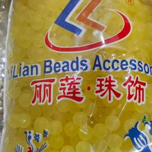 1 Kg Ice Beads Yellow Colour