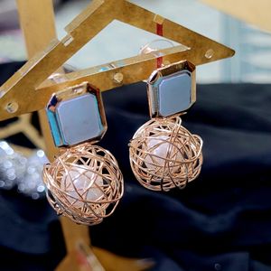 Nest Earrings- Rose Gold Colour