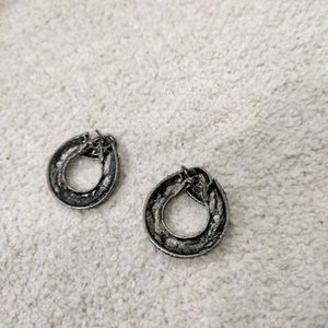 Silver Hoops