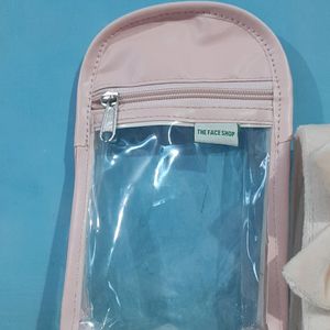Skincare Pouch With Hairband Combo