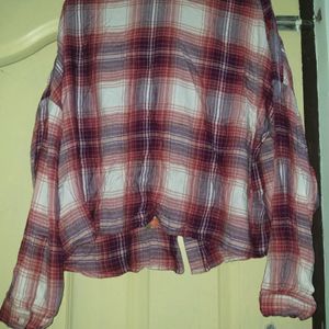 Sbuys Embroidered Check Shirt