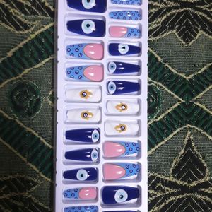 Reusable|Washable Korean EVIL EYE Nails-Set Of 24