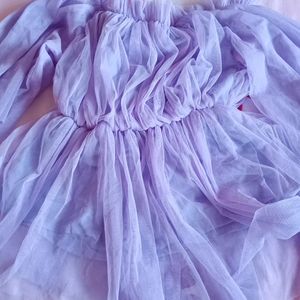 Lavender Princess Net Top For Women..