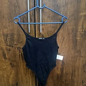 Bonkers CORNER - Black Ribbed Bodysuit