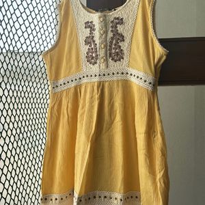 Branded Tunic/dress With Embroidery