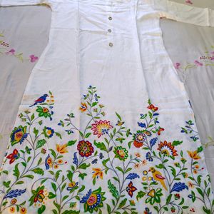 White Kurti & Palazzo Set