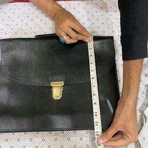 Original Leather Fire Tested Laptop Cum Office Bag