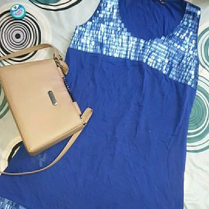 Blue Charming Sleeveless Top