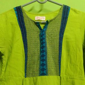 Beautiful Green Colour Kurta