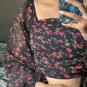 Flower Print Top