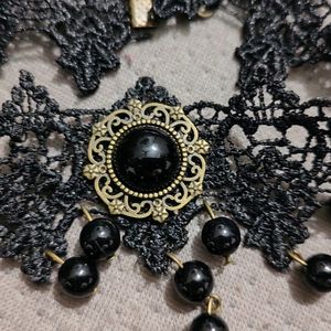 2 Black Trendy Chocker