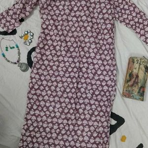 Daily Wear Wine Colour Kurti