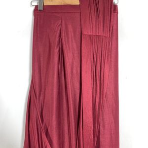 Maroon Ready-Made Saree (Women)