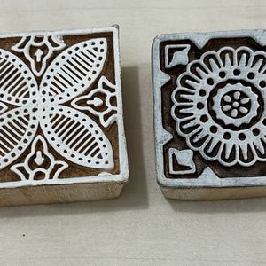 Brand new Set Of 2 Wooden Stamps | Multipurpose