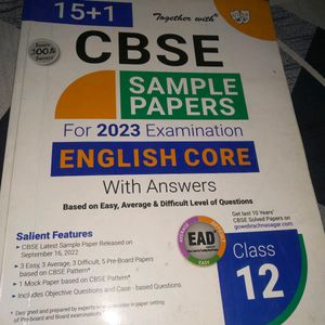 Class 12 English Sample Paper