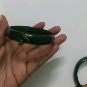 Bottle Green Colour Bangles