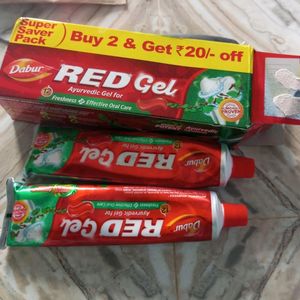 (Pack of 2) Dabur Red Gel Ayurvedic Toothpaste