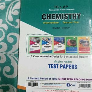 Intermediate Second Year Chemistry Test Papers