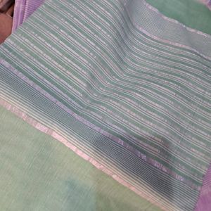 Best For Summer Handloom Cotton Saree With Blouse