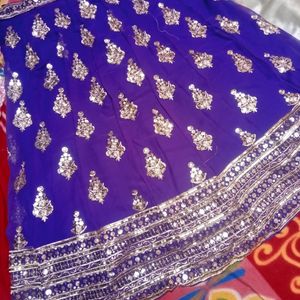 Heavy Embroidery Sequence Work Langha Choli