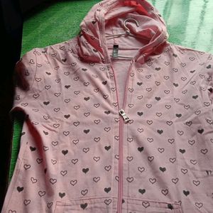 New Cotton Jacket Pink Colour For College Girls