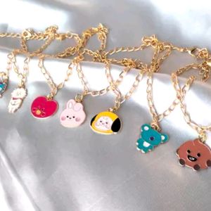 SET OF 8 BTS BT21 CHARCTER BRACELET COMBO