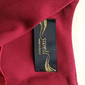 Swell Maroon A-line Dress.