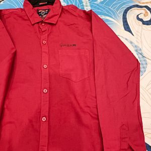 Dark Red Party Wear Shirt [L Size]