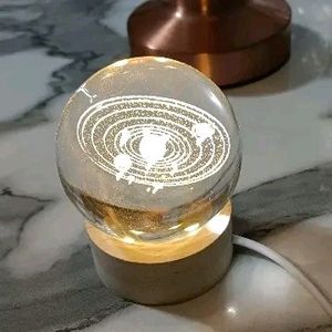 3D Galxy Crystal Ball Night Light